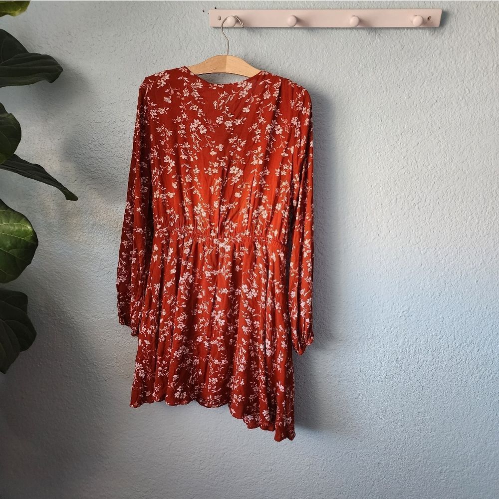 Entro Red Floral Mini Dress - Picture 6 of 13